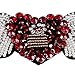 1piece Heart W Embroidery DIY Design Beading Patches Applique Sew on Badge Garment Decorated Sewing Supplies TH601