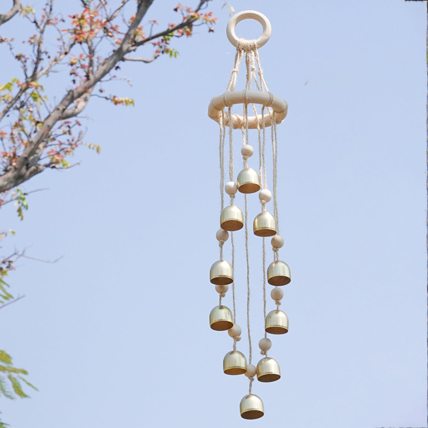 Photo 1 of 10 Bells Wind Chimes for Outdoor- Handmade Wind Chimes Bells for Outside Tree Home Garden Patio Porch Decoration- Hanging Bells Wind Chime