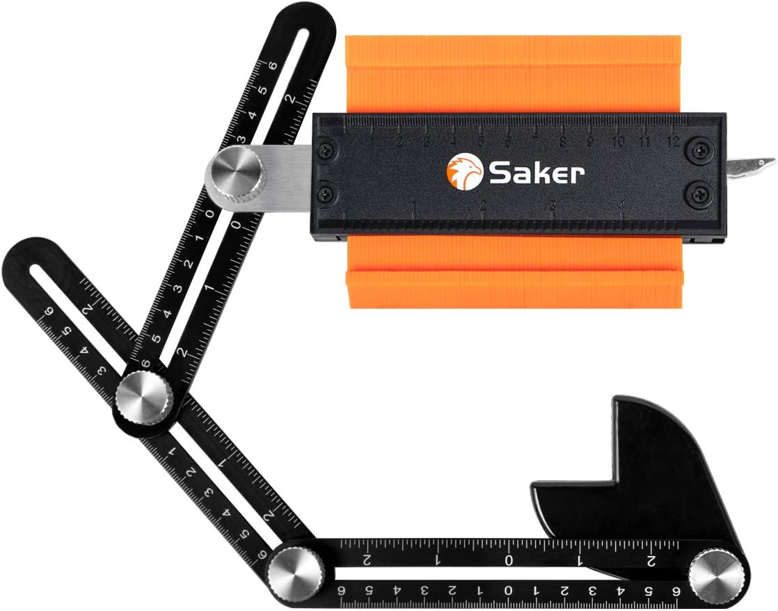 Saker Contour Gauge Profile Tool With Opening Locator Adjustable Lock