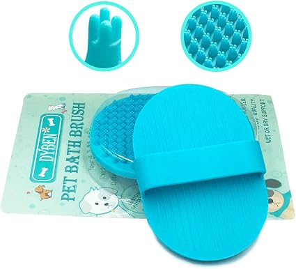 Amazon Com Dyben Pet Bath Brush Dog Shedding Brush Soft Bristles