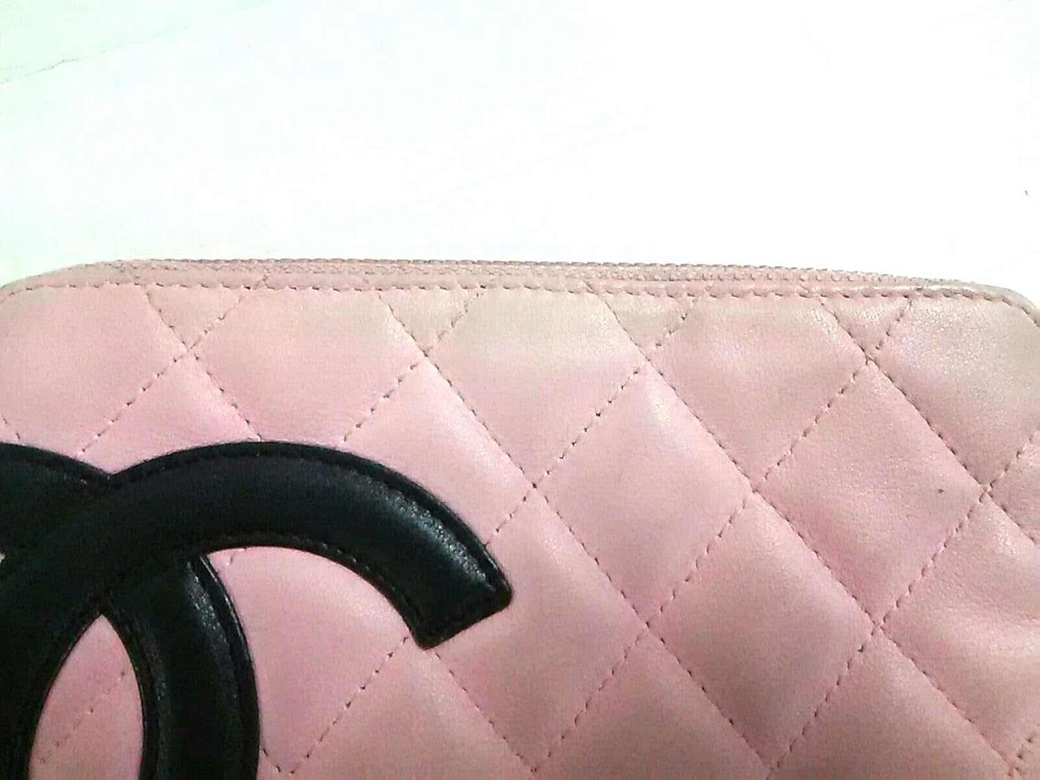 Amazon Co Jp シャネル Chanel ポーチ ピンク 黒 カンボンライン 中古 服 ファッション小物