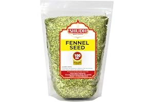 JIMIDAR Fennel Seeds 100 GM | 3.5 oz | (Saunf Sabut) Whole Spice All Natural ~ Gluten Friendly | NON-GMO | Vegan | Indian Origin