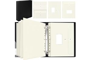 Uquelic Large Folio Document Organizer, Important Document Organizer with 8 Expandable A4 Size & 4 A5 Size Plastic Document Envelopes for Important Paper Files,Photos, Letters, Labels Included (Black)