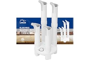 LAVIEAIR Boot Dryer, Shoe Dryer and Glove Dryer with Timer and Fan, White