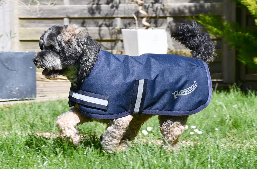 Rhinegold Waterproof Dog Coat-18(45cm)-Navy