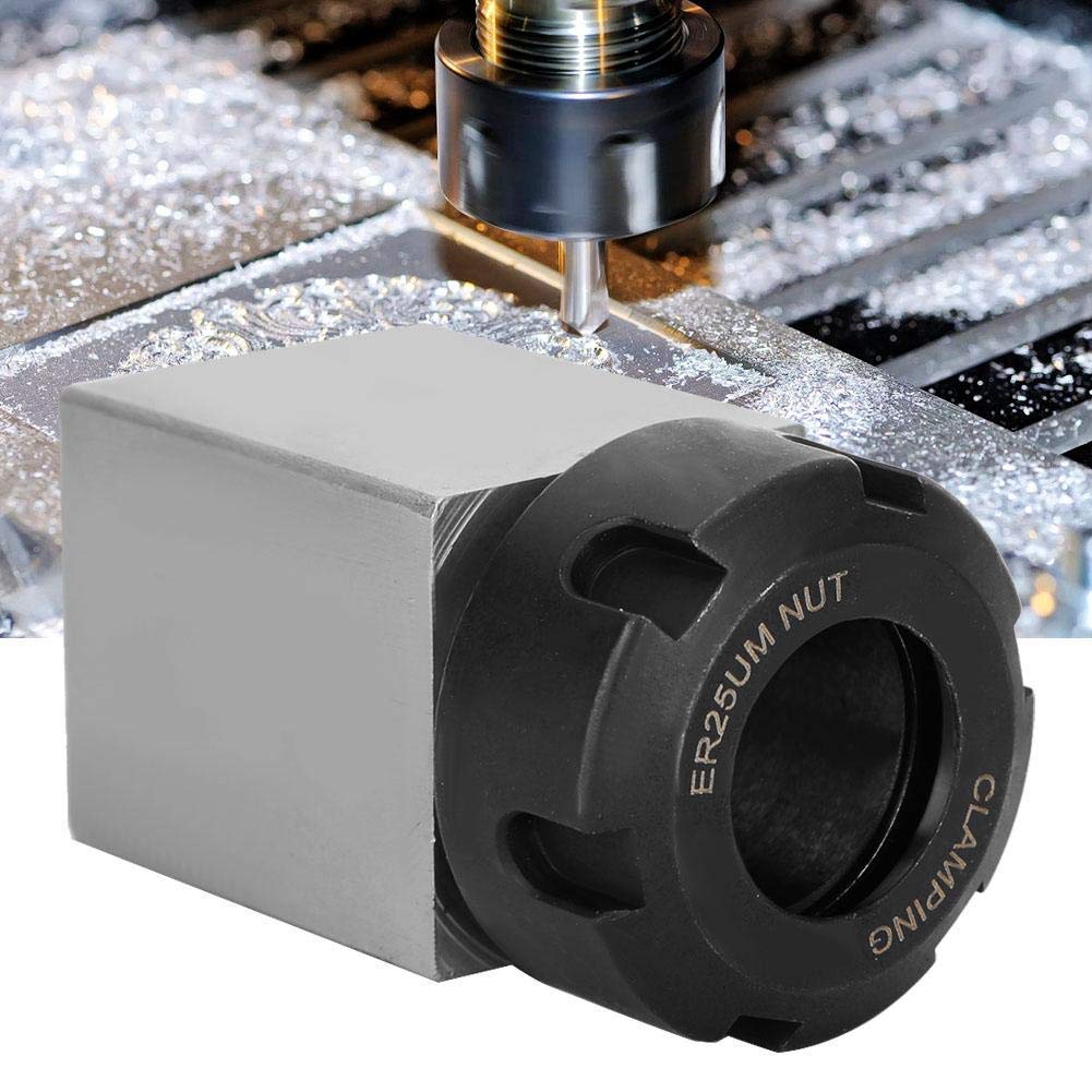 wosume Square Collet Block, ER-25 Square Collet Chuck Block Holder 3900-5123 for CNC Lathe Engraving Machine