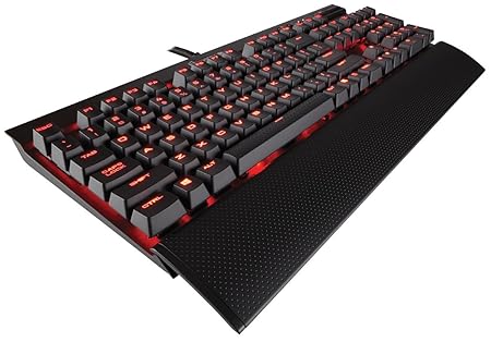 Corsair K70 Lux Mechanical Gaming Tastatur Red LED Cherry MX Blue - Clicky & Tactile