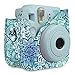 Fintie Protective Case Compatible w/Fujifilm Instax Mini 8 Mini 8+ Mini 9 Instant Camera - Premium Vegan Leather Bag Cover with Removable Strap, Emerald Illusions