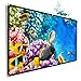 OWLENZ 100- inch 16:9 Portable Projector Screen Simple Wall Mounted Front & Rear Window Projection Screen Flexible Cloth Indoor Outdoor Backyard Theater Suitable for HDTV/Sports/Movies/Presentations