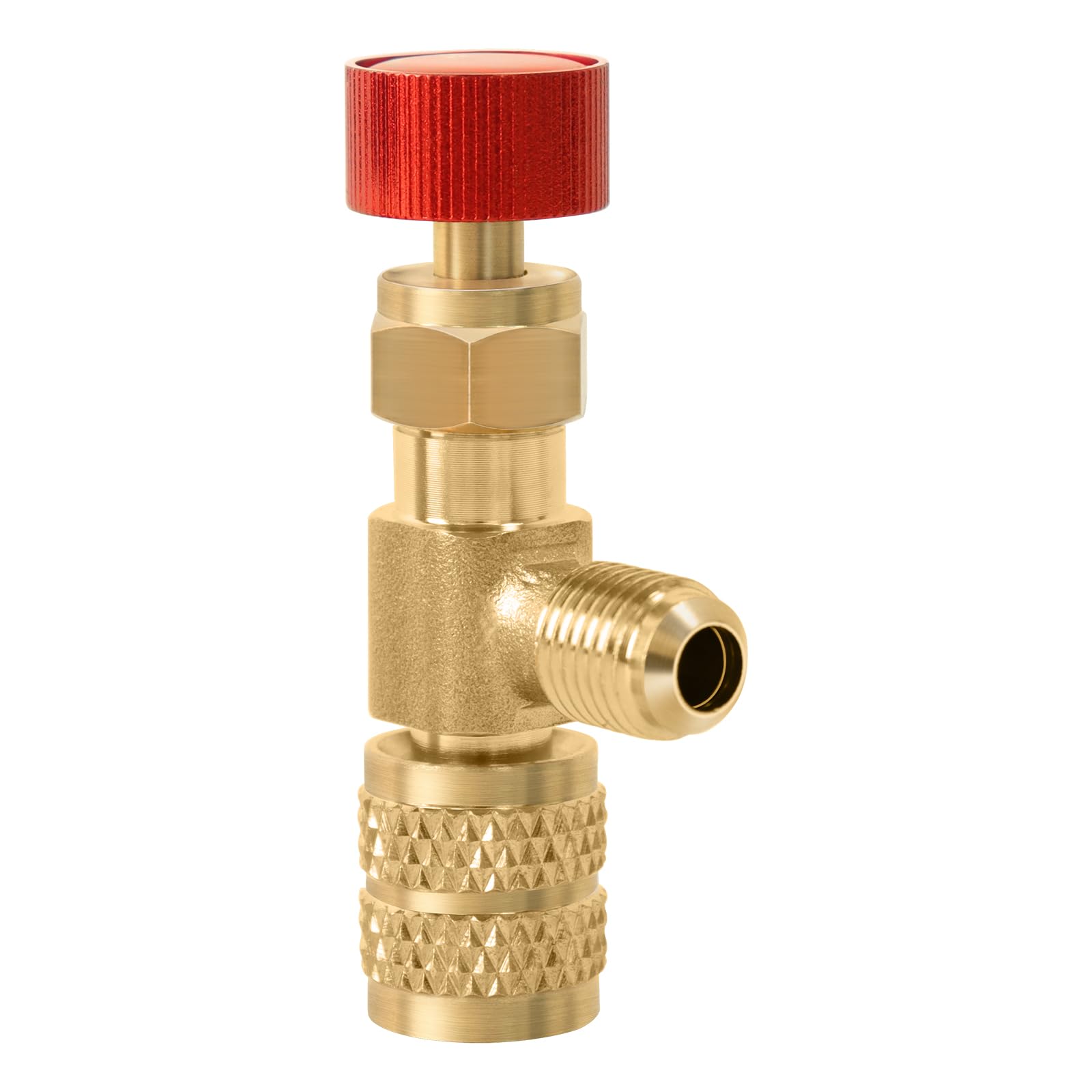 Photo 1 of CD2080 Refrigerant Charging Valve for R410 HAVC Charging Valve, 5/16" Male to 1/4" Female
