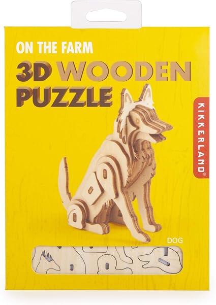 kikkerland 3d wooden puzzle