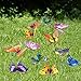 Garden Decor, Austor 24 PCS 12CM Butterfly Stakes Garden Ornaments & Patio Decor Party Supplies Decorations for Outdoor Yard