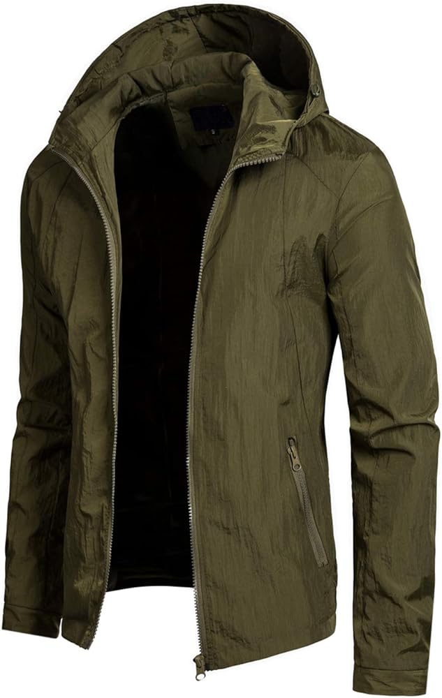 army green hoodie jacket