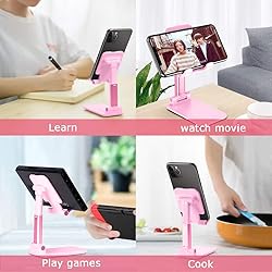 LOBKIN phone stand for desk, foldable portable