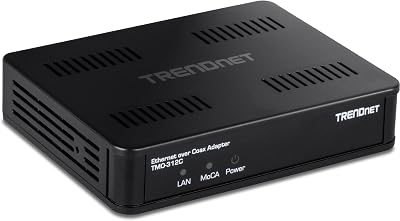 TRENDnet TMO-312C MoCA 2.5 Adapter Ethernet Over Coax Gigabit 1Gbps 16 Nodes