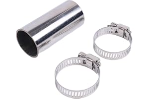 Chamixx 24mm Heater Exhaust Pipe Connector with Clamp Compatible with Webasto Eberpacher Diesel Boat Heater Air Diesel Parking Heater Gas Vent Hose