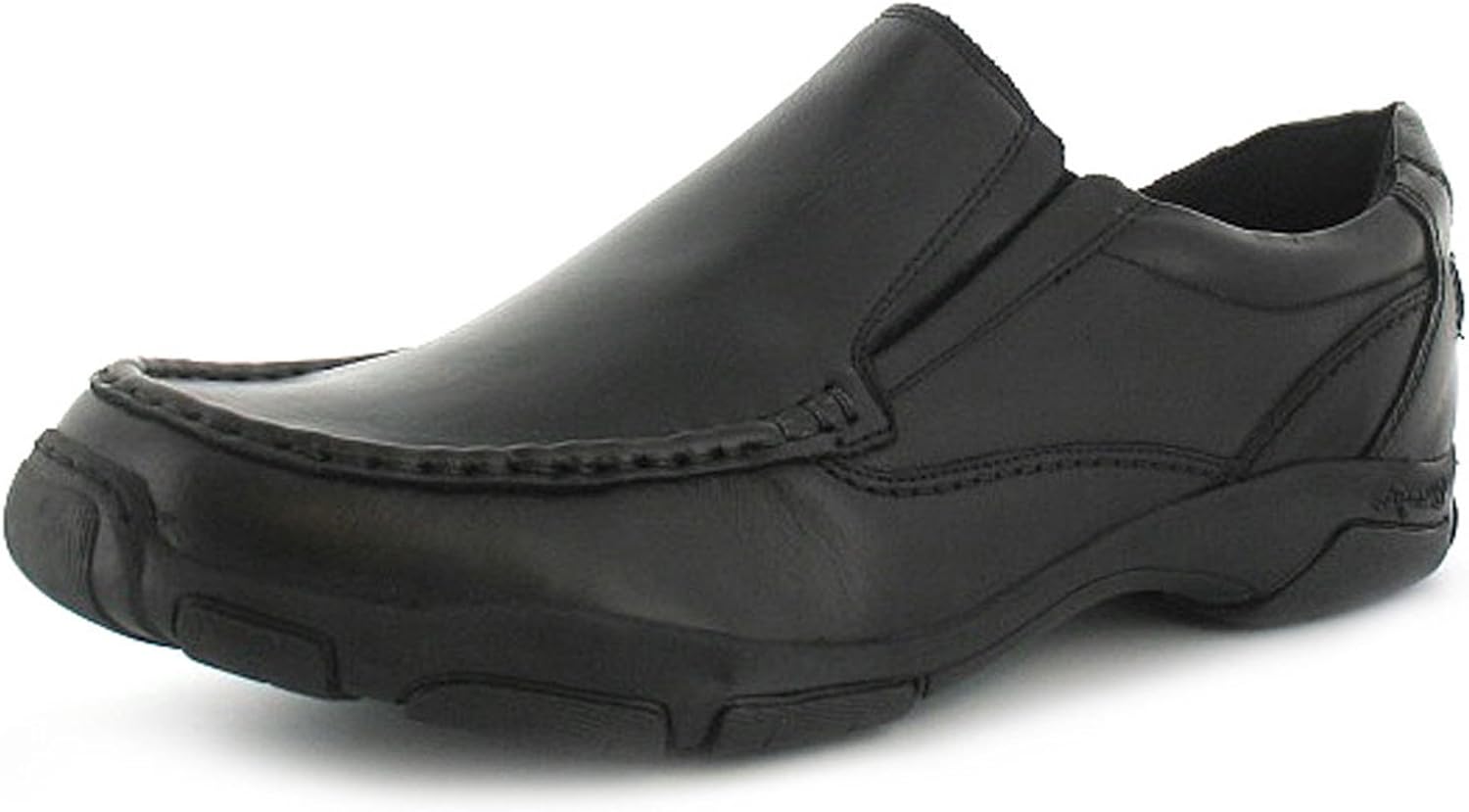 Mens Black Wrangler Leather Slip On Shoes Black UK SIZE 12 Amazon.co.uk Shoes & Bags