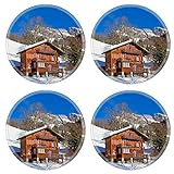 MSD Round Coasters Non-Slip Natural Rubber Desk