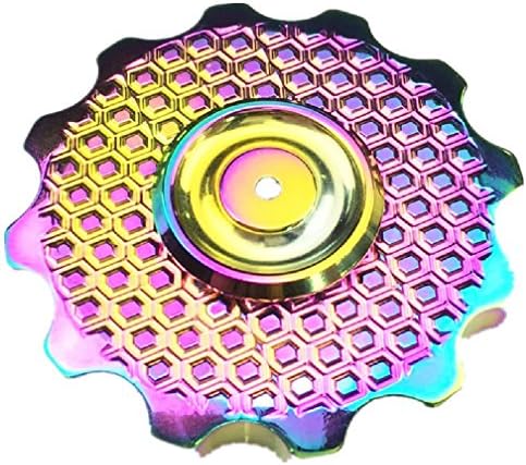 Gear Hand Spinner Raibow /Blue Bright Rainbow Series Premium Hybrid Ceramic Bearing Stress Relief Toy
