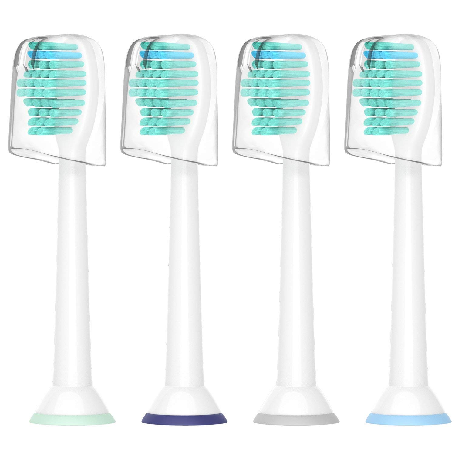 WuYan 4 Pack Replacement Brush Heads Compatible with Philips E Series, Essence, Elite, Xtreme, Advance and CleanCare