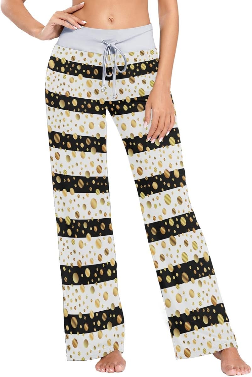 RSEBIDR Women's Comfy Long Pajama Pants Floral Print Drawstring Lounge