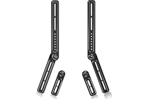 Universal Sound Bar TV Mount Bracket for Mounting Above or Under TV, Fits Most 23 to 65 Inch TVs, up to 22 lbs by XINLEI (SBR