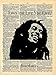 Bob Marley Art - Live the Life You Live Quote - Vintage Dictionary Print 8x10 inch Home Vintage Art Abstract Prints Wall Art for Home Decor Wall Decorations For Living Room Bedroom Ready-to-Frame
