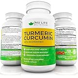 Turmeric Curcumin With Bioperine Black Pepper - High Quality Natural Anti inflammatory 95% Curcuminoids 120 Organic Veggie Capsules