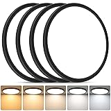 Brightever Black LED Flush Mount Ceiling Light