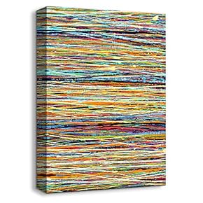 Canvas Wall Art Abstract Beautiful Oil Painting Feature Artwork for Home Prints Framed - 12x18 inches