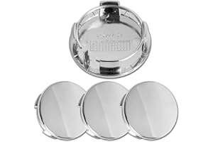 MOTOREXPERTZ ME 2.25Inch 57MM Wheel Center Caps for Tesla Model S Model X Model Y Model 3 Rivian R1T Rim Hub Caps 6005879 00 A, Pack of 4 (Chrome, Outer 57MM, Inner 50MM)