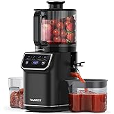 Cold Press Juicer, 100oz Large Capacity Juicer Machine with Touch Screen, 6.5" Wide Chute for Whole Fruit, High Yield Slow Ma