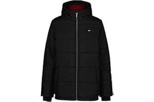 Tommy Hilfiger Boys' Heavyweight Hooded Polar Fleece Lined Puffer Jacket