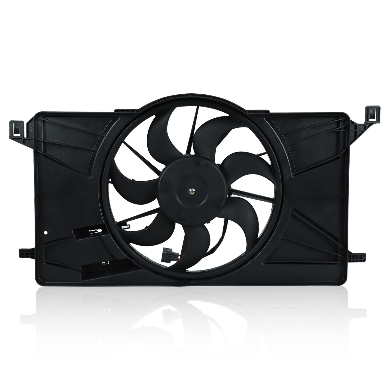 Photo 1 of *** SIMILAR IMAGE UNKNOWN WHICH YEAR OR BRAND***Radiator Cooling Fan Assembly Compatible with Ford Focus 2012-2017 2.0L Radiator AC Condenser Cooling Fan Control Module (TYC622800, 674-01053, 622800)