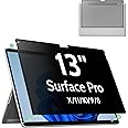 Privacy Screen Protector for Surface Pro 11/10/9/8/X -13 Inch, Anti Glare Filter, Anti Blue Light Film, Nano Removable Shield Microsoft Pro 9 Accessories, Reusable Cover Matte Bubble Free Guard