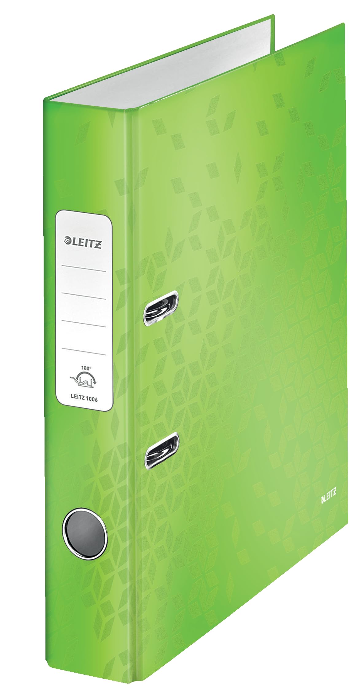 Leitz 10060054 A4 Lever Arch File, 50 mm Spine Width, WOW Range, Green