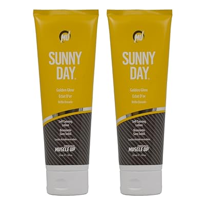 Sunny Day Golden Glow Self Tanning Lotion 8oz&quot;Pack of 2&quot;