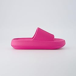 CUSHIONAIRE Feather EVA Slides for Women
