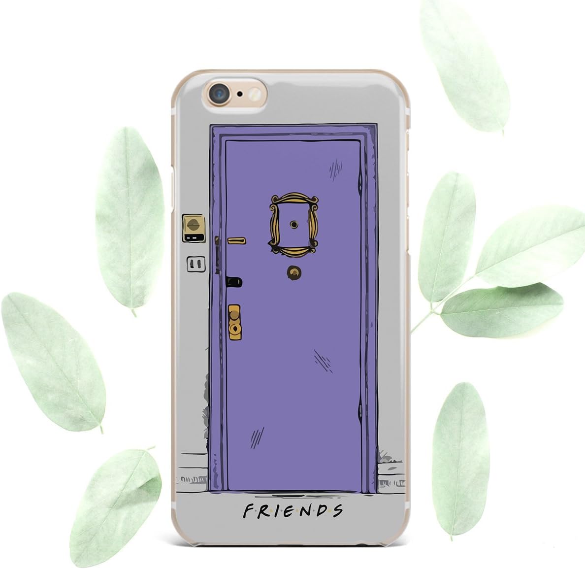 Convenient Cell Phone Case for Apple iPhone Art Design Silicone Durable Protective Clear Skin Cover Case, Monica's Door, for iPhone 7, iPhone 8
