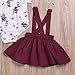 2Pcs Infant Toddler Baby Girls Summer Boho Floral Rompers Jumpsuit Strap Skirt Overall Dress Outfits Set (White, 3-6 Months)