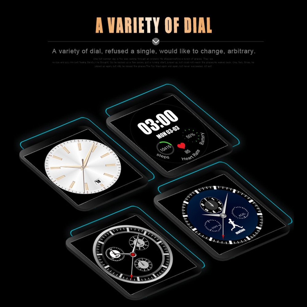 Aiwatch G3 Smartwatch Móvil Bluetooth 4.0 Podómetro Monitor de ...
