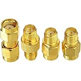 Superbat SMA Female/Male to RP-SMA Female/Male RF Coaxial Coax Adapter Connector Kit