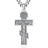 INFUSEU 925 Sterling Silver Religious Protection Medal for Men Women Meaningful Christian Catholic Jewelry