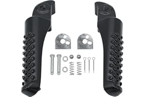 WNOOENG Mini Bike Foot Pegs Foot Pedal Kit for Coleman CT200U Trail 200 CT200U-EX BT200X Massimo MB200 Axis M200 CT100U Trail 100 CC100X 196cc 212cc 6.5hp Footrest Bracket Parts Black