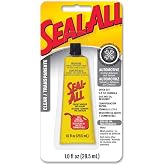 Seal-All 380011 Adhesive - 1 fl oz | Seal-All All-Purpose Contact Adhesive, 1 Fl Oz. Bonds Metal, Rubber, Glass, Vinyl &amp; More. Waterproof, Flexible.
