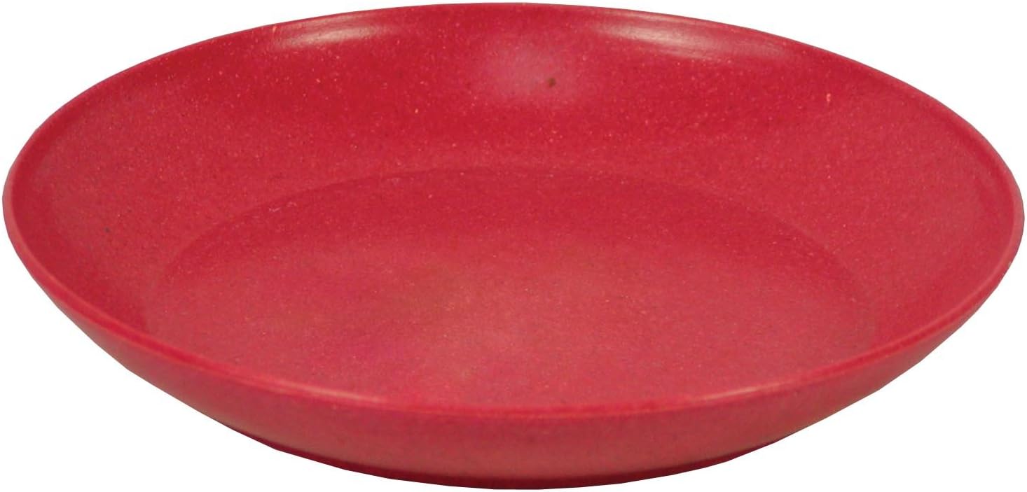 Rosso's International P3-6 6-1/2-Inch Ruby Decorative Biodegradable Bamboo Saucer