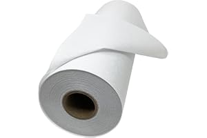 HBI H.B.I. PRODUCTS H.B.I. Products Medium Weight Fusible White Non Woven - Iron On Interfacing 12" x 25yd for Crafting, Quilting, Sewing, Shirt Plackets, Dresses, Collars, Cuffs and Other DIY Projects