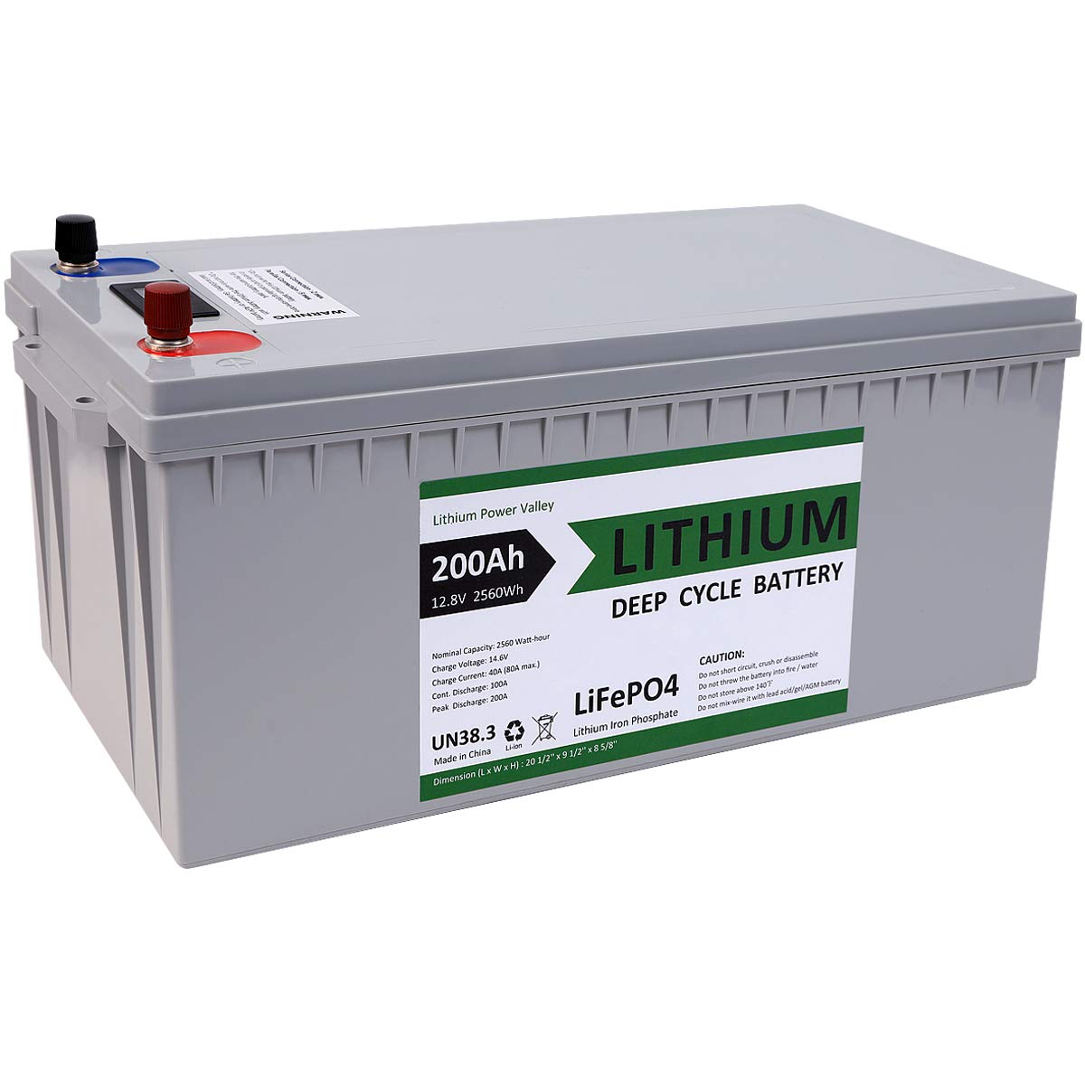 Buy 12v 200ah lithium battery deep cycle battery lifepo4 12 volt 2560