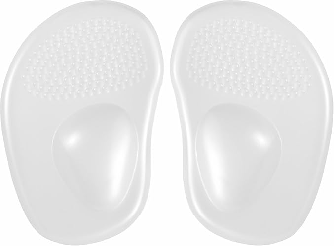 Amazon Phoenix クッションジェルパッド つま先 透明色 シリコンインソール アーチサポート 衝撃吸収 前滑り防止 目立たない ハイヒール パンプス ビジネスシューズ スニーカー レディース メンズ クリア 1足分2枚 Phoenixsole スニーカー