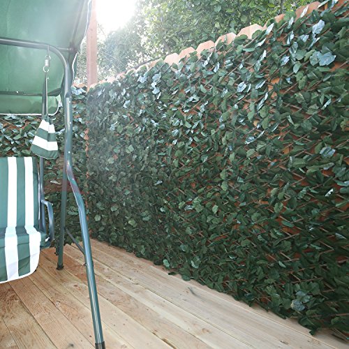 Windscreen4less Artificial Leaf Faux Ivy Expandable ...